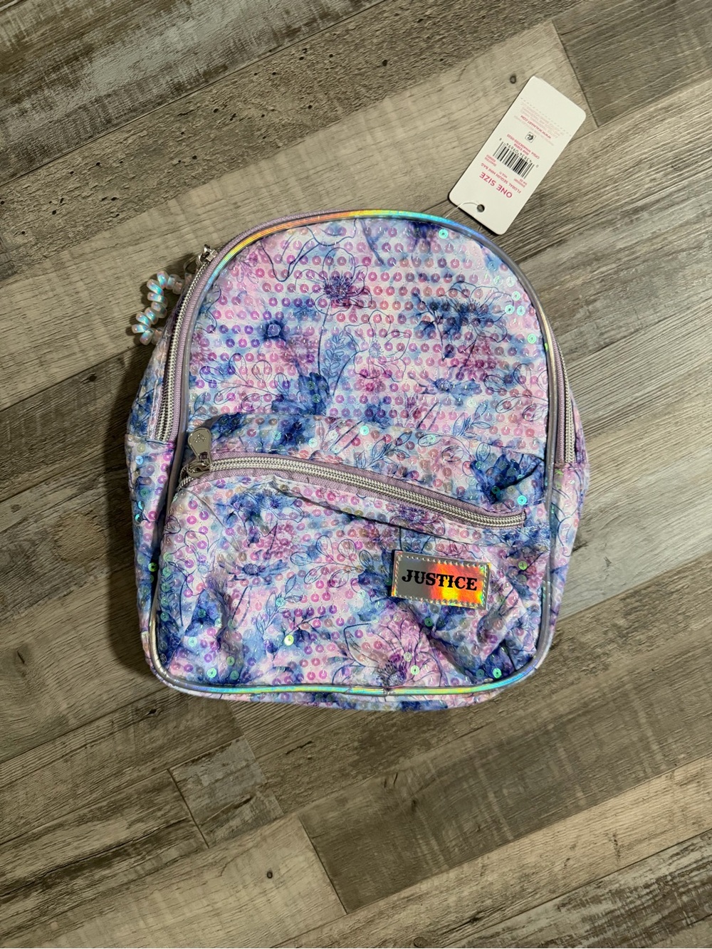 Justice Kids Sparkle Butterfly Mini Backpack - Purple/Pink